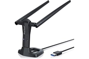 BrosTrend 1200 Mbit/s USB WLAN Stick Linux für Ubuntu, Mint, Debian, Lubuntu, Xubuntu, Mate, LMDE, Zorin, PureOS, Raspberry Pi 2+, Windows 11, 5GHz+ 2,4GHz, 2 X 5 dBi Wi-Fi-Antennen, USB3.0