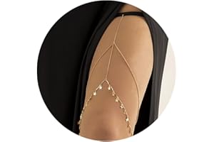 Zookey Boho Jambe Chaîne Or Début Cuisse Chaîne D'été Plage Corps Chaîne Bijoux Accessoires pour Femmes et Filles