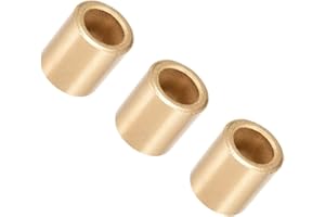 PATIKIL 12mm Foro x 18mm DE x 20mm Lunghezza Cuscinetto Manicotto, 3pz Autolubrificante Boccole Sinterizzate Bronzo
