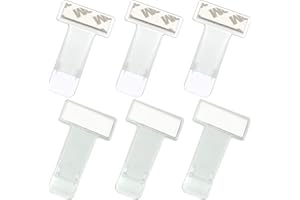 GHEART Porta Biglietti di parcheggio, Clip per Biglietto Parabrezza, Auto Porta Biglietti Trasparente, Clip del Supporto del Permesso per Biglietto da Parcheggio in Plastica per Auto, Veicolo, 6pcs
