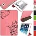 Produktbild igadgitz 'Cover Mate Plus' Lederhülle für Apple iPad Mini 1. und 2. Generation Geeignet für iPad Mini 1. 2. 3. Gen Rosa & Schwarz Fee (Gummierte Plastiek)