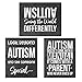 Produktbild Simply Remarkable Autismus Poster Druck Autistisches Spektrum Motivation Decor Autismus Bewusstsein Foto Qualität - Made in USA - Rahmen Nicht enthalten 8x10 Set of 3