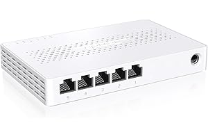 Tenda Ethernet Switch 2.5 Gigabit 5 Porte Switch di Rete LAN(Plug & Play, Unmanaged, Funzionamento silenzioso, Scocca in Plastica, Ideale per NAS 2.5G, Server, AP WiFi 6/7, Computer) (SE105)