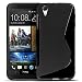 Produktbild HTC Desire Eye Hülle, Conie Mobile Ultra Slim Backcover Schutzhülle TPU Silikon Rückschale Cover in Schwarz