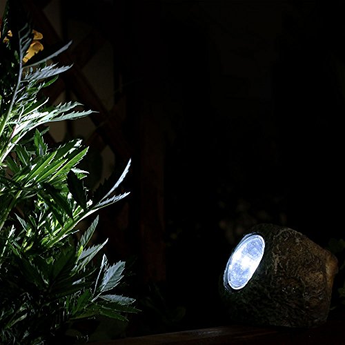 10er Set LED Solar Leuchten Steine Beleuchtung Garten Dekoration Lampen Außenlichter - 7