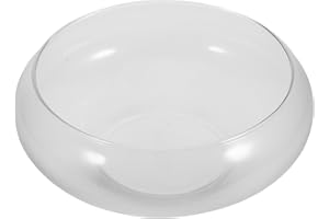 Toddmomy Glass Daffodil Pot Transparent Plant Bowl 10 Inch Hydroponic Vase for Goldfish Decoration Home Tabletop Plant Bowl