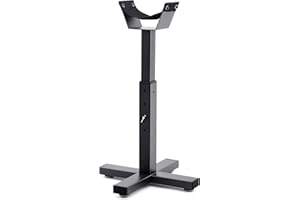 Abbylike Adjustable Farrier Stand Metal Blacksmith Farrier Horse Hoof Stand with 5 Adjustable Heights Cross Base Horse Hoof Trimming Tools for Equine Barefoot Trimming Shoeing Veterinary Care, Black