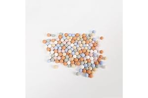 CLOXKS 2 lb Clay Pebbles Clay Balls for Plants 6mm-8mm Mini Hydroponics Ceramic Ball Horticultural Grade Succulent Soil,for Plant Pots Vase Fillers Hydroponic Growing,Colourful