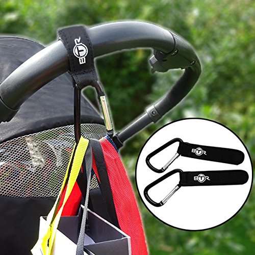 BTR Buggy und Kinderwagen Organizer, Exklusive Smartphone-Tasche und Handy Halter & wasserfester Regenschutz. PLUS 2 Kinderwagen Clips. Unverzichtbares Kinderwagen-Zubehör - 9