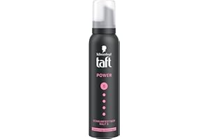 Schwarzkopf Taft Mousse coiffante pour cheveux secs et abîmés (150 ml), degré de tenue 5, mousse pour cheveux secs et abîmés, mousse capillaire avec douceur semblable au cachemire, formule