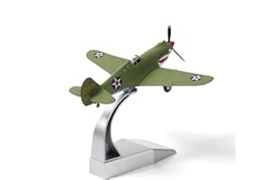 NUOTIE P-40E Tomahawk 1/72 Escala de Construcción de Metal Fundido a Presión Luchador WWII Kittyhawk IA Simulación Militar Avión Vintage Modelo Preconstruido con Soporte para Colecciones o Regalo