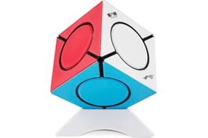 FunnyGoo Oostifun MOFANGGE Fangyuan Skewb Irregular Six Spot Cube Puzzle Mo Fang GE fangyuan Skewb Puzzle Cube Multicolour Stickerless with One Cube Stand