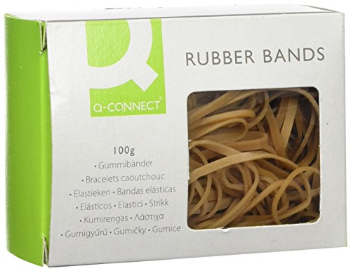 Q Connect assortis Bandes en caoutchouc, 100 g