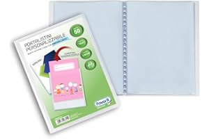 Favorit Portalistino Personalizzabile 50 Buste Lisce, 15 x 21 cm, Trasparente