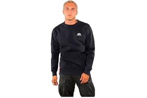 Alpha Industries Herren Basic Sweater Small Logo Sweatshirt (1er Pack)