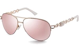 FONHCOO Verspiegelte Sonnenbrille Damen UV400 Brille Vintage Pilotenbrille Retro Sunglasses Women mit auffälliger Verspiegelung