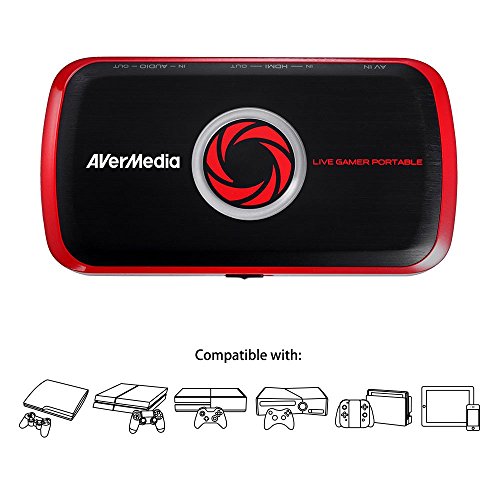 AVERMEDIA Live Gamer Portable - Capturadora de juegos port  til  HDMI  grabaci  n en tarjetas SD 