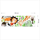Ecloud Shop® Jungle Wild Animal Wall Sticker Aufkleber für Kind-Baby-Schlafzimmer-Wand-Papier - 3