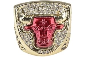CLCL 1993 NBA Chicago Bulls Championship Ring Anneaux Champion, MVP Championship Anneau Replica de Collection, Without Box, 8-14#,NO. 11