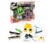 Grip & Tricks - Coffret 5 produits - Finger Scooter - Mini Trottinette - Finger Mini Skates - Roller BMX - Dimensions: 25 X 20,5 X 5 cm