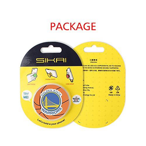 Pop Up Halter SIKAI Basketball Expansion Ständer und Grip für Handy Befestigung steht 360 Grad drehbar Universal Air SAC wiederverwendbar multi-functions Finger Halterung für Smartphones und Tablets Schreibtisch Ständer Grip - 8