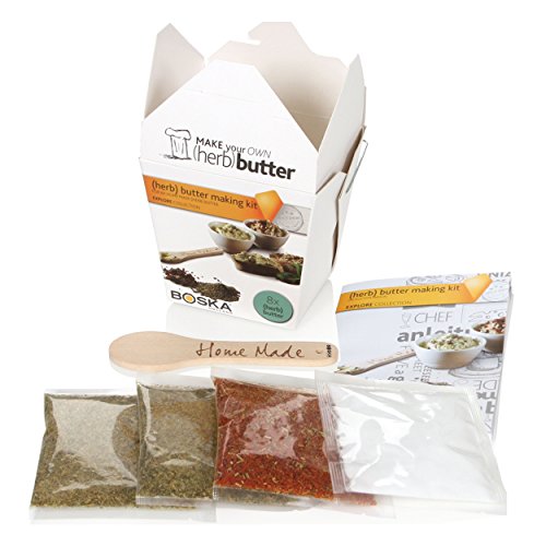 Preisvergleich Produktbild Boska Butter-Set "Explore" für 8x Kräuterbutter, Edelstahl, Mehrfarbig, cm, 10 x 10 x 9 cm, 6 Einheiten