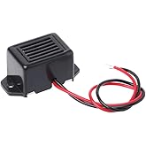 LUOFANG 1.2V Mechanical Buzzer Takes the Lead and Vibrates Buzzer, Mini Electronic Alarm, Black