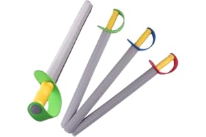 NOPEILVI Eva Schiuma Spada 4 Pezzi di Sicurezza Giocattolo per Armi Morbida per Le Performance di Performance di Schiuma Spada per Bambini Giocattoli per Bambini Spada di Schiuma, Spada Giocattolo,