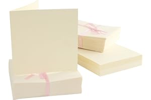 ANITAS Anita's Docrafts - Paquete de 100 tarjetas A6 (135 x 135 mm), crema