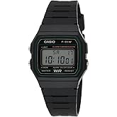 Casio F-91W-3DG Standard Men's Wristwatch, Black, Standard