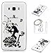 Produktbild Hülle Galaxy J7 2016 (5,5 Zoll) Hülle,TPU Case Schutzhülle Silikon Case,Niedliche Cartoon Malerei Durchsichtige TPU Bumper Handy Tasche Case Cover Etui für Galaxy J7 2016 J710 + Schlüsselanhänger (O) (3)
