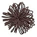 50 Quality Thick Endless Snag Free Hair Band Elastics Bobbles Bands Ponios (Dark Brown)