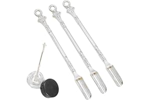 ERICETION 3 cuillères à Priser - Mini pendentifs en Forme de Pelle à Poudre pour Les Bouteilles de Priser, Les Accessoires pour Fumeurs et la Cuisine, 80 mm