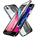 Produktbild iPhone 8 Hülle, WindCase 360 Grad Komplettschutz Vorder Metall Bumper mit Magnetischer Adsorptionskasten +Transparent Gehärtetes Glas Ganzkörper-Koffer Schutzhülle für iPhone 7 / iPhone 8 4.7" Schwarz