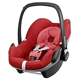 Installation mit 3-Punkt-Gurt Maxi Cosi 63008320 Kinderautositz Pebble Q, rot