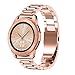 Produktbild 99native  Für Samsung Galaxy Uhr 42mm Elegantes Edelstahl-Metallkettenband, klassische Verschleißfestigkeit Korrosionsbeständigkeit rostfrei (Roségold)