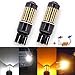 Produktbild KaTur 2 Stück 800LM 7443 7444NA 7440 7440NA 992 Gelb/Weiß Switchback Gelb-Aus-Gelb-Aus Blinkerglühlampen 3014-120SMD Linsenbremslichtlampe mit 50W 8 Ohm Lastwiderständen