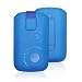 Produktbild Handytasche Circle blau passend für "Samsung Galaxy J1 Mini (2016)" Handy Schutz Hülle Slim Case Cover Etui blau mit Klettverschluss