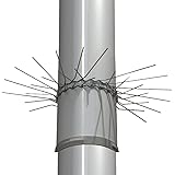 Marderschutz für Fallrohre - 2er Set Marderschutzgürtel Ø 100mm - Marderabwehrgürtel aus Edelstahl - Baumschutz gegen Marder 