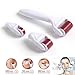 Skin Radiance - Professional 3 in 1 Derma Roller. Medical Grade and Clear User Instructions Included. 0.5mm Small Face Roller (eyes, nose, hard to reach areas), 1.0mm Face Roller & 1.5mm Body Roller. Use on wrinkles, stretch marks, acne, hair loss, scar removal, pitted skin and hyper-pigmentation.