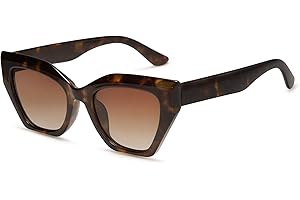 SOJOS Occhiali da Sole da Donna Polarizzati Grandi Occhio di Gatto Vintage Trendy Shades Quadrati Sunnies Gafas de Sole SJ2235