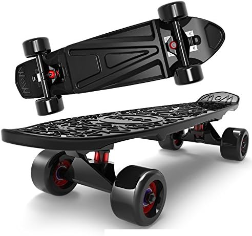 Huifang Scooter QFFL Scooter Four-round Beginner Banana Plate Children Skateboard Small Fish Plate Street Brush For Men And Women Shock-absorbing Sliding Block 5 Colors Optional (Color : F)