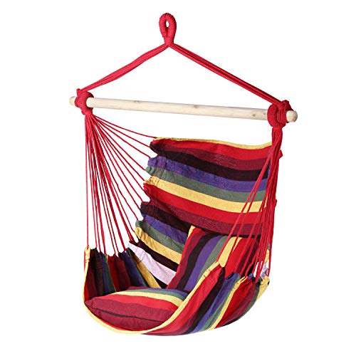 Silla Hamaca Colgante con 2 Cojínes