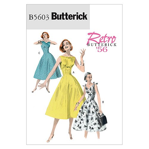 Butterick Patterns B5603 patron de robe pour femme tailles 36, 38, 40, 42, blanc