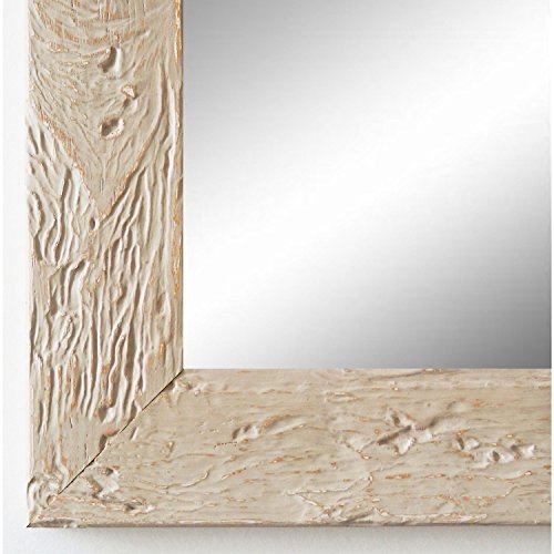 Spiegel Wandspiegel Badspiegel - Parma dkl. Beige 3,9 - handgefertigt - 200 Größen zur Auswahl - Modern, Vintage, Shabby - 50 x 60 cm AM