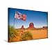 Produktbild Calvendo Premium Textil-Leinwand 45 cm x 30 cm Quer, Monument Valley USA East Mitten Butte und Merrick Butte | Wandbild, Bild auf Keilrahmen, Fertigbild auf Faszinierende Prärie Natur Natur