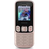 Motorola a10 Dual Sim keypad Mobile with 1750 mAh Battery, Expandable Storage Upto 32GB, Wireless FM with Recording - Rose Go