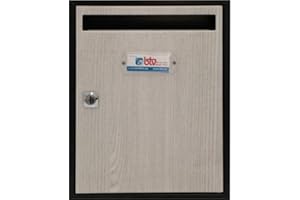 BTV BTV Buzon Interior BTV Vertical Teide Acero Crema 300X240X80 mm 15820