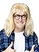 Saturday Night Live Wayne's World Garth Algar Wig & Glasses Costume Set