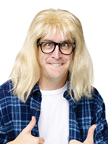 Saturday Night Live Wayne's World Garth Algar Wig & Glasses Costume Set